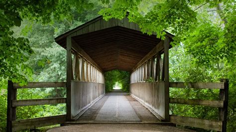 Covered Bridge Wallpaper Desktop Wallpapersafari