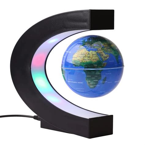 3 Inch C Shape Magnetic Levitation Floating Globe Maglev Globes World
