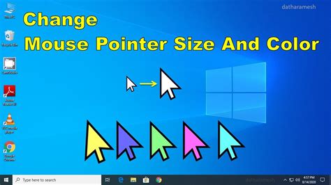 How To Change The Mouse Pointer Size And Color In Windows Youtube Images And Photos Finder