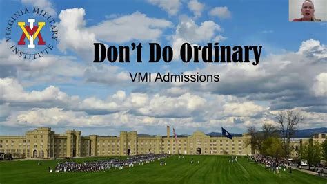 Virginia Military Institute Virtual College Visit Youtube