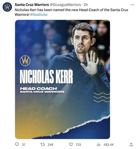 Ex Cal Walk On Nick Kerr Named Coach Of Warriors G League Team
