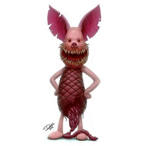 Classic Childhood Cartoon Characters Turned Into Monsters