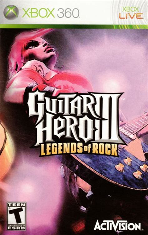 Guitar Hero Iii Legends Of Rock 2007 Xbox 360 Box Cover Art Mobygames