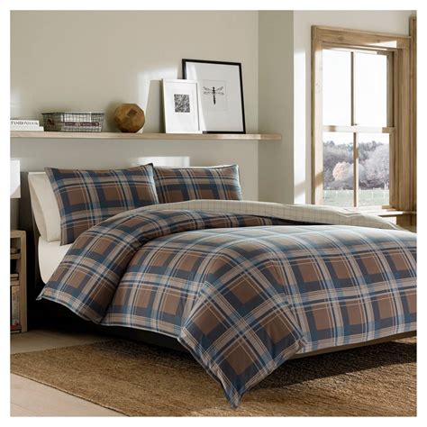 Browse our fill comforters in so many different color and design schemes to match your bedroom decor to the season or your mood. Phinney Ridge Plaid Comforter And Sham Set Dark Brown ...