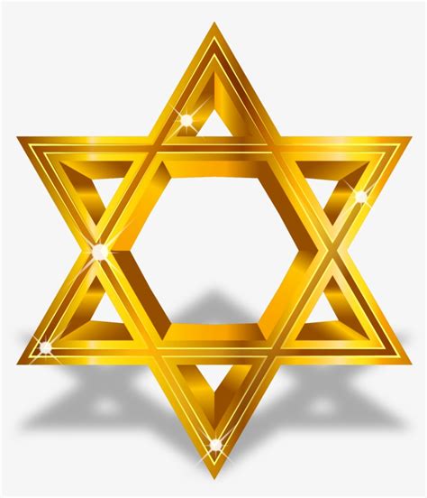 Star Of David Computer File Jewish Star Gold Transparent Free