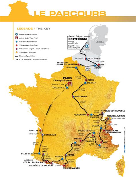Tour De France 2010 The Route And The Stages Blog