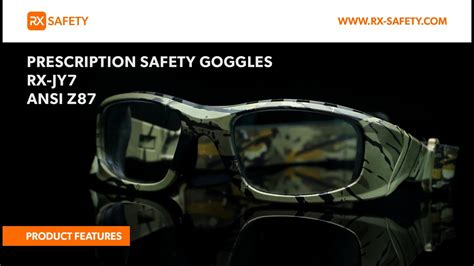 Prescription Safety Goggles Jy7 Ansi Z87 Rx Safety Youtube