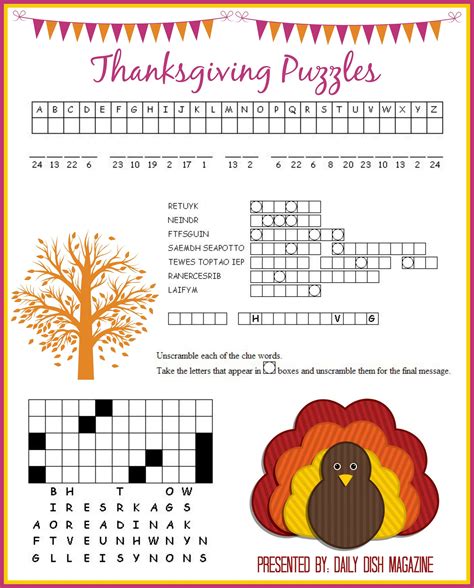 Thanksgiving Printable Puzzles Printable Word Searches