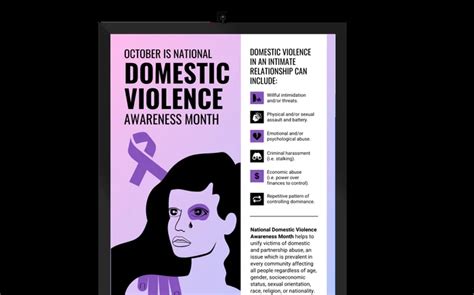 Free Domestic Violence Poster Templates Venngage