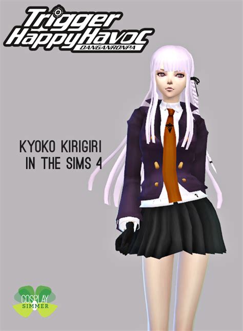 Cosplaysimmer P The Sims 4 Danganronpa Kyoko