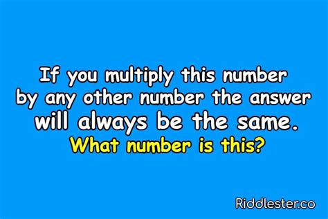 Hard Math Riddles With Answers