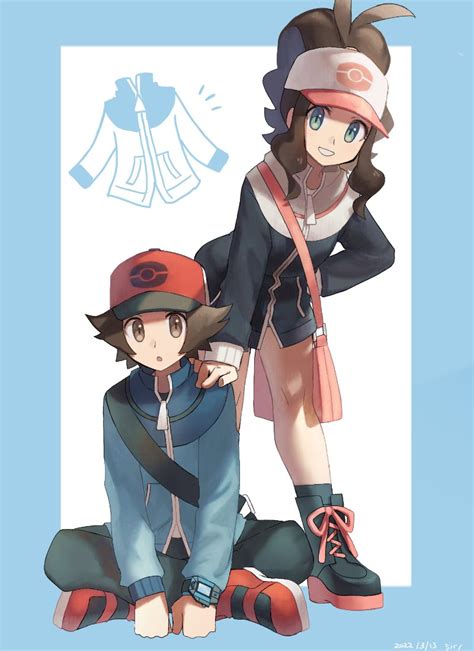 Hilda And Hilbert Pokemon And More Drawn By Shibano Danbooru
