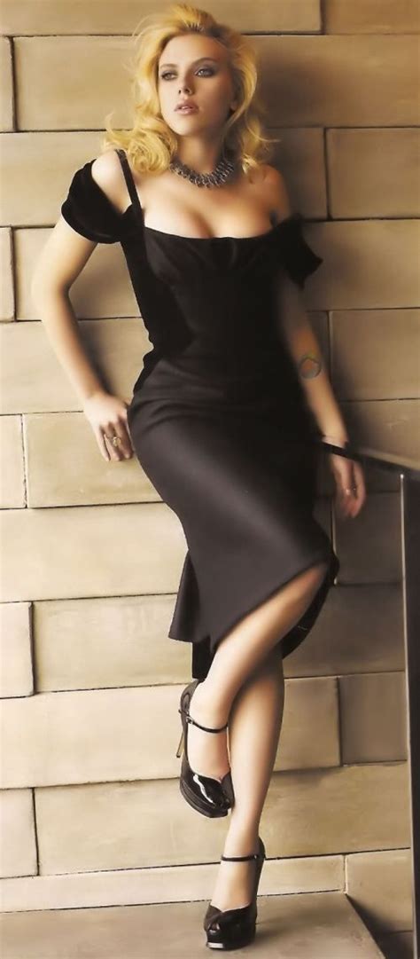 Scarlett Johansson Dress Legs High Hills Shoes Woman Model Celebrity Actress Hollywood