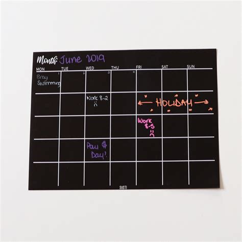 Magnetic Monthly Calendar Siisti Planners And Organisers