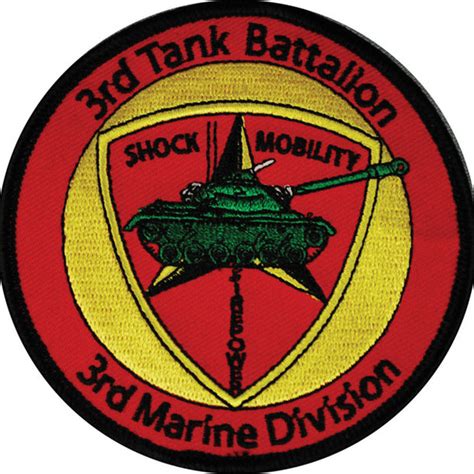 3rd Tank Battalion Patch Sgt Grit