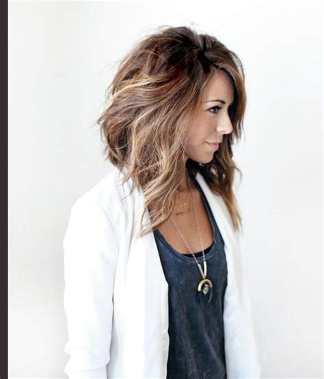 Shoulder length hairstyles for summer 2016: Long angled bob Hairstyle - Love and Sayings