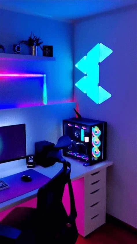 Aesthetic Desk Setup For Gamer Autonomous Small Game Rooms Room