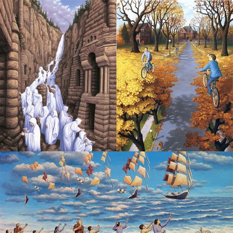 25 Optical Illusion Paintings That Will Twist Your Mind By Rob Gonsalves