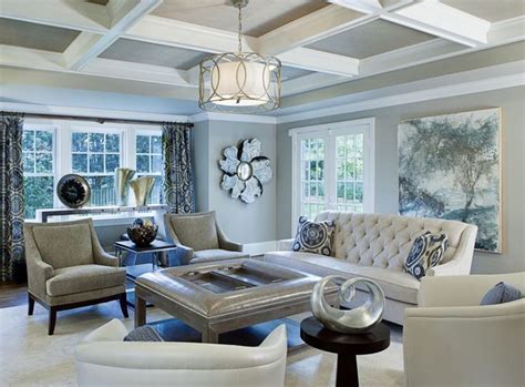 White Sofa Traditional Home Living Room Formal Living Room Blue Liv