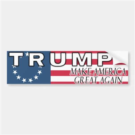 make america great again trump bumper sticker zazzle