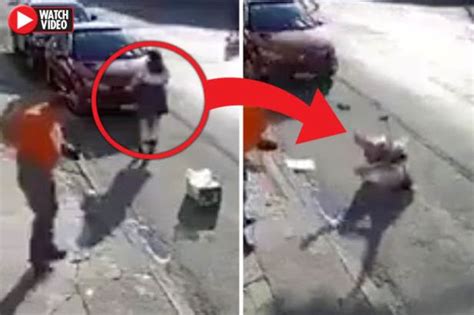 Cctv Captures Terrifying Moment ‘ghost Hurls Girl To The Floor Daily
