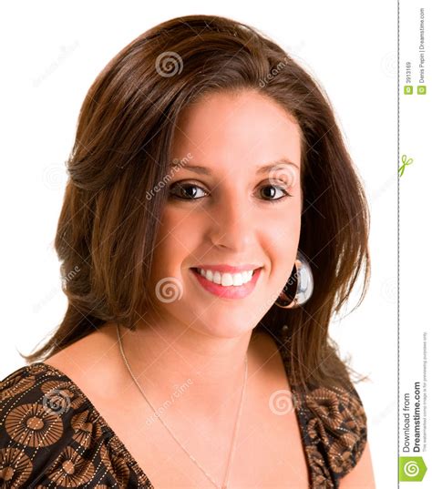 Beautiful Smiling Young Brunette Royalty Free Stock Images