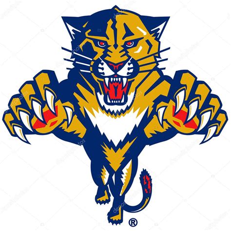 The Logo Of The Hockey Club Florida Panthers 1999 2016 Usa Stock