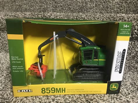 1 50 ERTL JOHN DEERE 859MH Tracked HARVESTER FORESTRY PRESTIGE