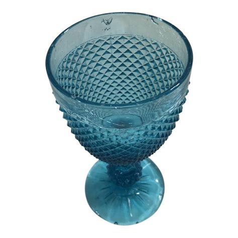 19th Century Blue Baccarat Small Wine Glasses Set Of 5 Small Wine Glasses Wine Glasses Glasses