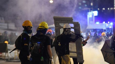 Hong Kong Protests Streets Blocked Police Station Attacked Cnn