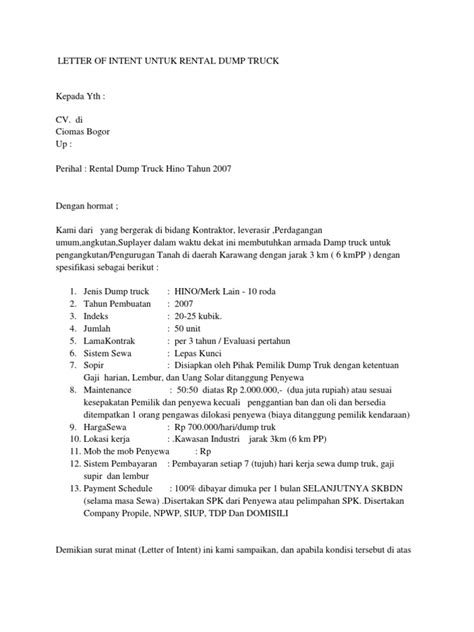 Contoh application letter bahasa indonesia. Contoh Letter Of Intent Dalam Bahasa Indonesia - Temukan Contoh