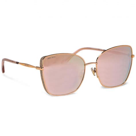 Sunglasses Jimmy Choo Alexiss Gold Copper Ddb Womens Sunglasses Accessories Efootweareu