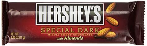 Amazon Com Hershey S Special Dark Chocolate Candy Bars With Almonds Ounce Count