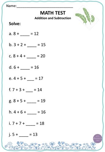 Singapore Math Grade 1 Term 1 Teaching Resources