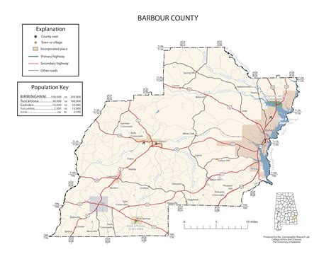 Maps Of Barbour County