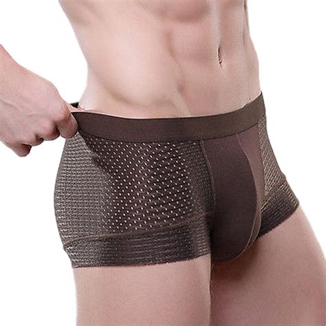 Focusnorm Men Cotton Underwear Boxer Briefs Shorts Breathable