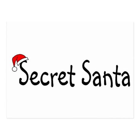 Secret Santa Postcards Secret Santa Post Card Templates