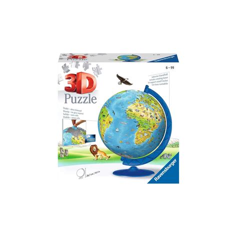 Ravensburger Childrens World Map 3d Puzzle 180pc 12338