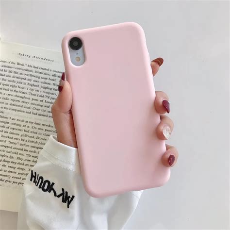 Iphone Xr Light Baby Pink Matte Case Etsy