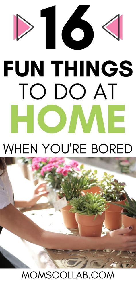 Painting your house is a relatively big improvement job, but it can freshen up the look of your home, give it a different appearance altogether and even help seal the outer surfaces of the house to protect them from humidity and weather dam. 16 Things to Do When You're Bored at Home Alone | Moms ...