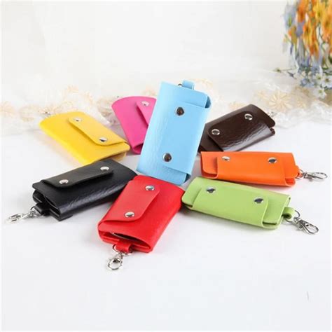 Buy 1pc Pu Leather Housekeeper Holders Car Keychain