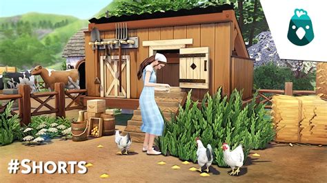 Diy Chicken Coop 🐓 The Sims 4 Tutorial Shorts Youtube