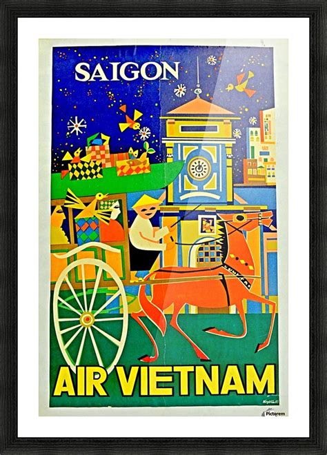 Choose one of our stunning design awesome posters for print, online shops, websites, blogs, emails with pixteller poster maker. Air Vietnam poster for Saigon - VINTAGE POSTER Canvas