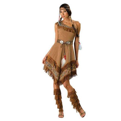 Halloween Native Indians Princess Goddess Cosplay Come Tassel Indian
