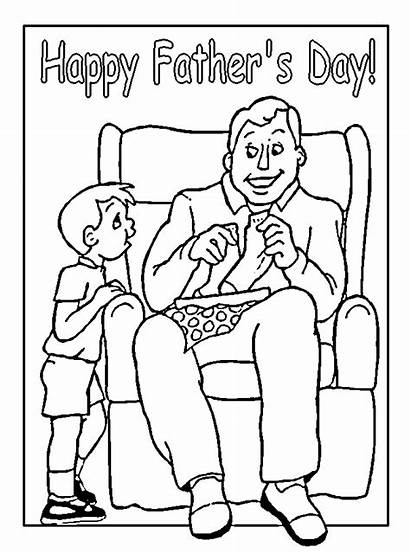 Coloring Fathers Happy Pages Father Colouring Printables