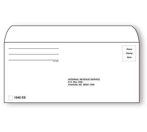 Payment Envelope With Federal Addresses Pk Item