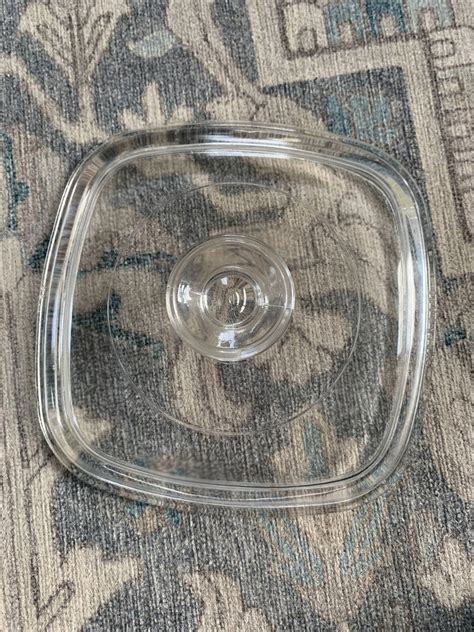 Pyrex Corning Ware 75” Lid Only Clear Glass Square Replacement A70 Ebay