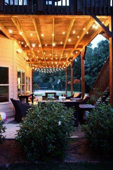 Top 40 Best Patio String Lighting Ideas Outdoor Lighting Designs