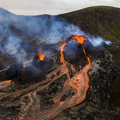 Geldingadalur Volcanic Eruption Degree Photo Iceland Vr