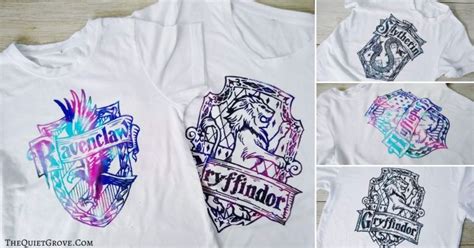 Diy Harry Potter Hogwarts House Shirts Using Cricuts Infusible Ink ⋆